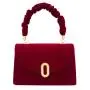 ZR327 2023 New Premium Women's Red Velvet Wedding Handbag with Diamond Bridal Bag Wedding Party Bag