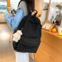 High Quality Students Schoolbag Custom Logo Canvas School Backpack Girls Boy Lightweight Casual Daypack For Travel