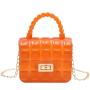 Transparent Small Square Bag PVC Chain Crossbody Jelly Bag Aromatic Lipstick Women Messenger Bags Female Small Shoulder Handbag