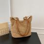 ZWY302 New Summer Sea Beach Girl Straw Bag Eco-friendly Simple Lightweight Tote Bag Wholesale Fashion Daily Travel Shoulder Bag