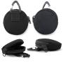 Gelory China Wholesale Daily Mini Black Round Coin Purse Keychain Pouch Accessories Case