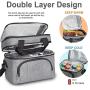Insulated Portable Lunch Bag Thermal Insulated  Oxford Cloth Crossbody Handbags