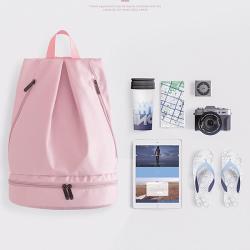 Custom Logo PU Waterproof Sports Yoga Fitness Training Exercise Bags Wet-dry Separation Swimming Travel Bag
