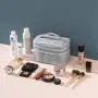ODM OEM NEW Arrival 2023 Aopiya wholesale custom pu leather  portable terylene travel cosmetic bag organizer