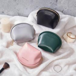 high quality ladies Customized Logo cosmetic bag small waterproof PU leather lipstick pouch makeup pouch