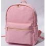 Factory Solid Color Corduroy Backpack Machine Washable Weekender Backpacks Unisex Kids Teenagers Book Bag Students School Bags