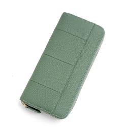 Designer Ladies Leather Long Wallet RFID Blocking Slim Women Card Holder Zipper Wallet cartera de mujer