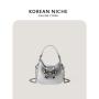 Wholesale PU Material Zipper Handbag Shoulder Shopping Tote Bag With Design Shopping Bags Women Shoulder