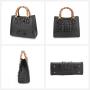 Sac A Main Dame Luxury Real Genuine Women Crocodile Skin Leather Bamboo Handle Crossbody Shoulder Handbags For Women Luxury Bags