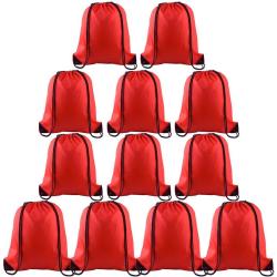 Gelory Durable Polyester Fabric Drawstring Backpack Bags Sport Gym Sack Cinch Bags Bulk for School Traveling and Storage