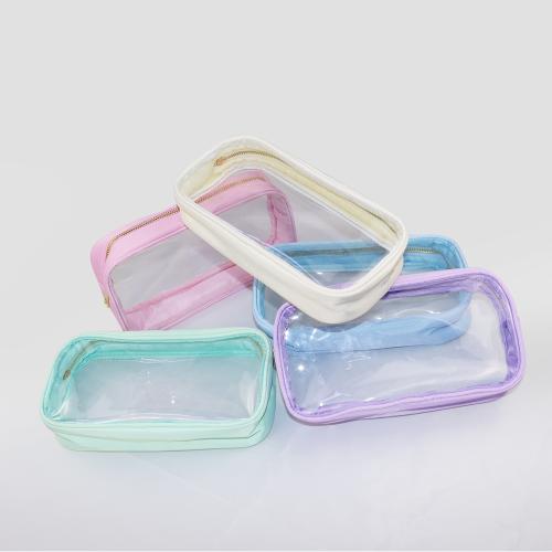 Innovative Design Keymay 2022 New in Stock Make Up Organizer Transparent Cosmetic Bag PVC Pouch