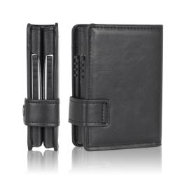 Ultrathin Rfid Function Pu Leather Metal Card Wallet Aluminium Card Holder Wallet