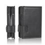 Ultrathin Rfid Function Pu Leather Metal Card Wallet Aluminium Card Holder Wallet