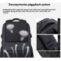 ZF248 New Leisure Backpack Man Outdoor Travel Bag Fashion Nylon Shoulder Bag Large Capacity Waterproof Student Schoolbag
