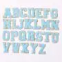 Stick On Handbags Directly Wholesale 26 Alphabets A-Z Gold Sequin Custom Embroidery Pearl Woven Chenille Varsity Letter Patches