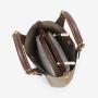 2024 Custom Luxury Contrast Genuine Leather Bucket Bag Handbag For Women Ladies