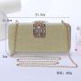 Super sparkly pink rhinestone personality trend fashion dress party bag women's wedding acrylic clutch bag