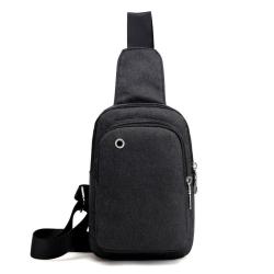 XL014 Men's Chest Bag New Version Waterproof Oxford Fabric Crossbody Bag With Earphone Hole Durable Fashion Shoulder Backpack