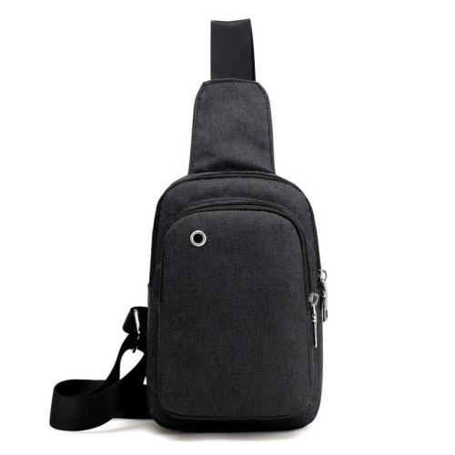 XL014 Men's Chest Bag New Version Waterproof Oxford Fabric Crossbody Bag With Earphone Hole Durable Fashion Shoulder Backpack