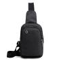 XL014 Men's Chest Bag New Version Waterproof Oxford Fabric Crossbody Bag With Earphone Hole Durable Fashion Shoulder Backpack