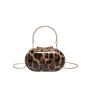 2024 new summer fashion chain shoulder bag ladies handbag pvc retro leopard print handbags unique bags for women