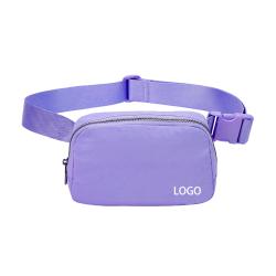 custom personalized waterproof logo waist bag popular sling pouch sac banane homme boys girls fanny packs for women men belt bag