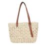2024 Single Shoulder Women Holiday Beach Straw Bag Tote Bag Portable Vegetable Basket Fashion Large Capacity Woven Bag