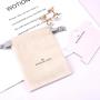Wholesale Custom Logo Printed Flannel Velvet Pouch Drawstring Jewelry Display Perfume Gift Jewelry Velvet Bag