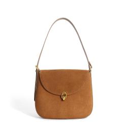Custom Women Trendy Vintage Female'S Fashion Real Suede Leather Crossbody Messenger Shoulder Purses And Bags Ladies Handbag 2024