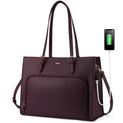 2022 new custom hot sale LOVEVOOK famous designer women handbags large shoulder tote bag 15.6 laptop Briefcase bags with USB