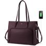 2022 new custom hot sale LOVEVOOK famous designer women handbags large shoulder tote bag 15.6 laptop Briefcase bags with USB