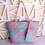 New Korean Tide Four Seasons Woven Women'S Shoulder Bag Retro Large Capacity Leisure Handbag Three-Piece Set Bag