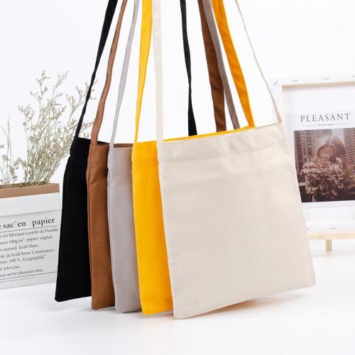 Factory Wholesale Cotton Mini Canvas Bag with Small Shoulder Sling and Magnetic Buckle for Girls in Stock