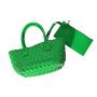 2024 Custom Weave Genuine Leather Tote Bag Handbag For Women Luxury Mini Purse