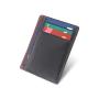 Factory wholesale men card holder leather name card bag rfid pu leather id card holder