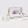 Keymay RTS Stock Custom Logo Popular Transparent Waterproof PVC Clear Crossbody Bag Women Shoulder Bags Clear Stadium Bags