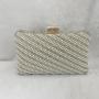New Arrival Bridal Wedding Elegant Wholesale Fancy Colorful Rhinestones Clutch Bag Pearl Handbag Rhinestones Bags pochette femme