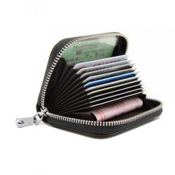 OEM/ODM Titular De La Tarjeta Pebble Leather Mens Rfid Blocking Credit Card Holder Wallets For Women Manufacturer