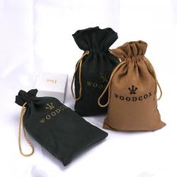 Custom Logo Printing Luxury Drawstring Suede Bag For Packaging Underwear Makeup Storage Gift Dust Suede Pouch