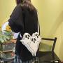 Custom Print Fashion Ladies Shoulder Bags Luxury Leather Ghost Design Women Handbags Crossbody Bag
