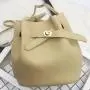 Guangzhou Source 2024 New Simple Bucket broadband Locking Buckle Small Bag Korean Version Leisure Solid Color One Shoulder Bag