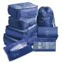 Gelory Custom Logo Multifunctional Travel Bag Waterproof Luggage Set Portable Packing Cubes Travel Luggage Organizer 8 pcs Set