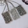 Custom Exquisite Elegant Cute Spice Girls Shoulder Bag Acrylic Hand Knitting Hand Bag Luxury High Quality Party Bag