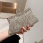 Dress Wedding Bride Handbag Shiny Design Party Lady Portable Purse Luxury Rhinestone Evening Clutch Bag sac tendance 2024