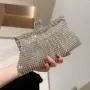 Dress Wedding Bride Handbag Shiny Design Party Lady Portable Purse Luxury Rhinestone Evening Clutch Bag sac tendance 2024