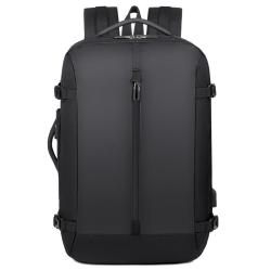 Hot Selling Unisex 17-Inch Large Capacity Travel Backpack Expanded Nylon Computer Bag with USB and Zipper Closure Waterproof