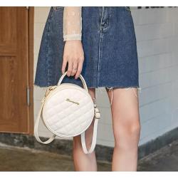 Small Round Bags Cheap New Design Ladies Sling Shoulder Bag Pu Leather Women Messenger Bag Luxury Purses Handbag for Women