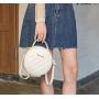 Small Round Bags Cheap New Design Ladies Sling Shoulder Bag Pu Leather Women Messenger Bag Luxury Purses Handbag for Women