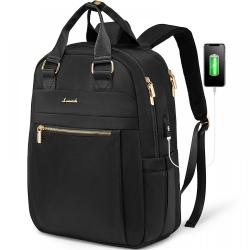 LOVEVOOK factory black travelling back pack bags with usb charging large computer school bags 15.6in laptop travel backpack bags