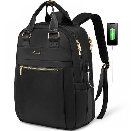 LOVEVOOK factory black travelling back pack bags with usb charging large computer school bags 15.6in laptop travel backpack bags